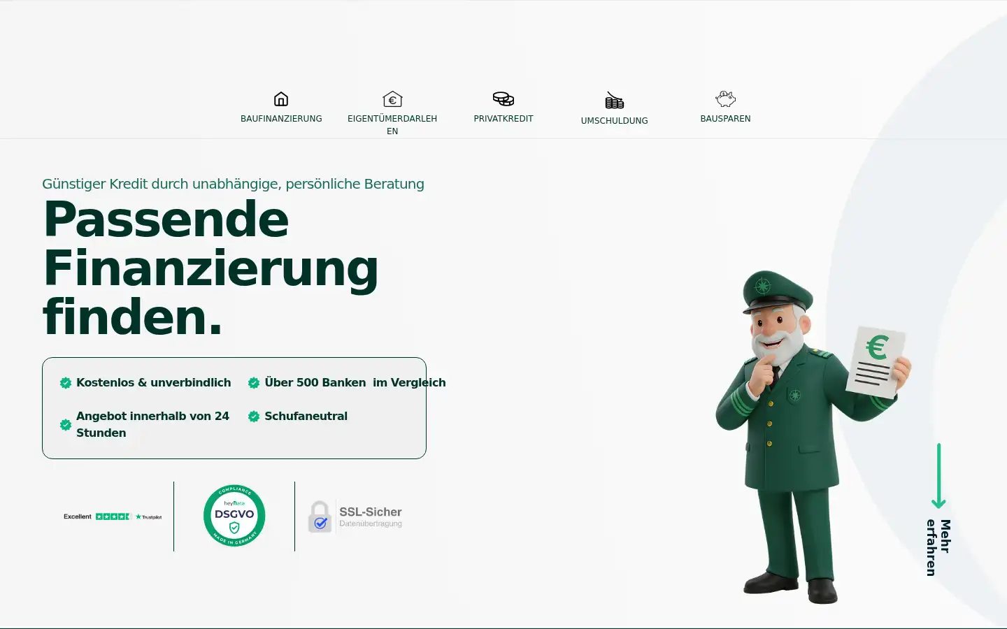 Screenshot of kreditlotsen.de
