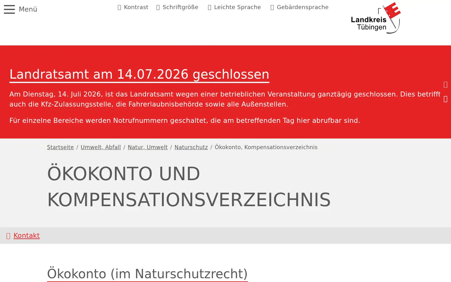Screenshot of kreis-tuebingen.de