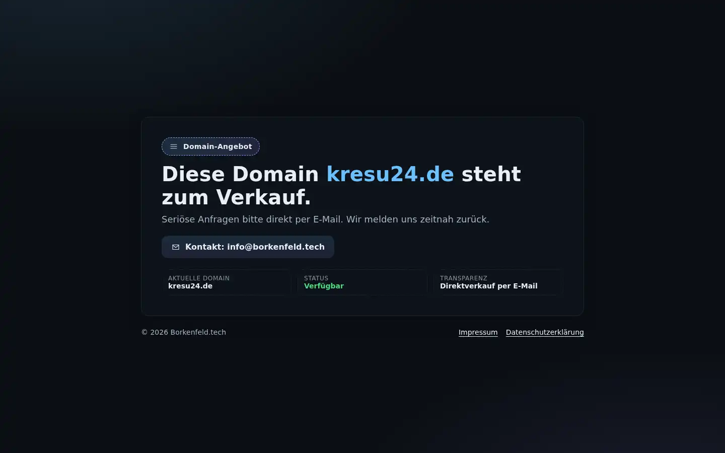 Screenshot of kresu24.de
