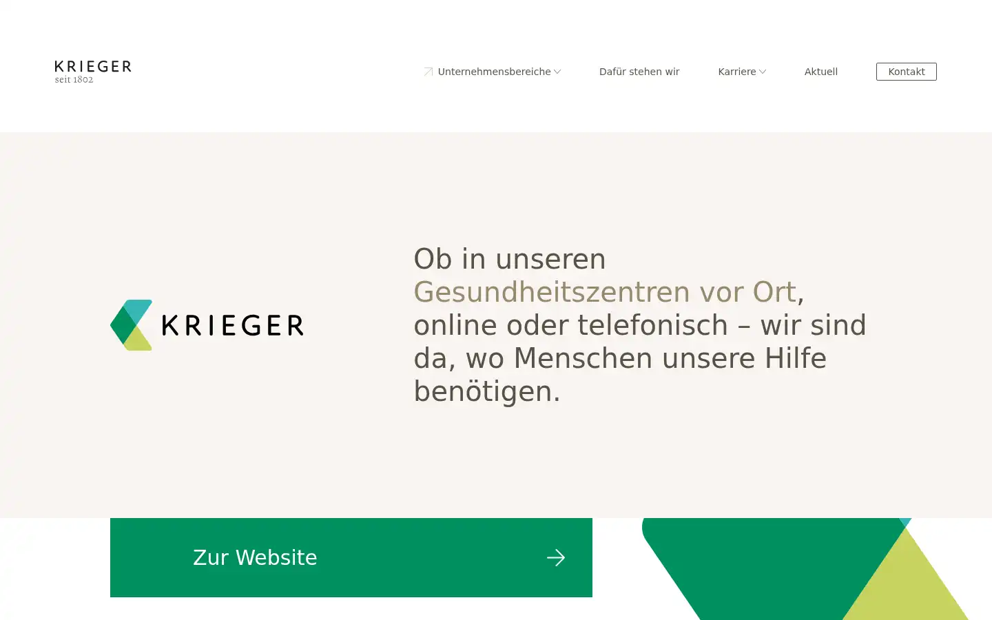 Screenshot of krieger-gesundheit.de