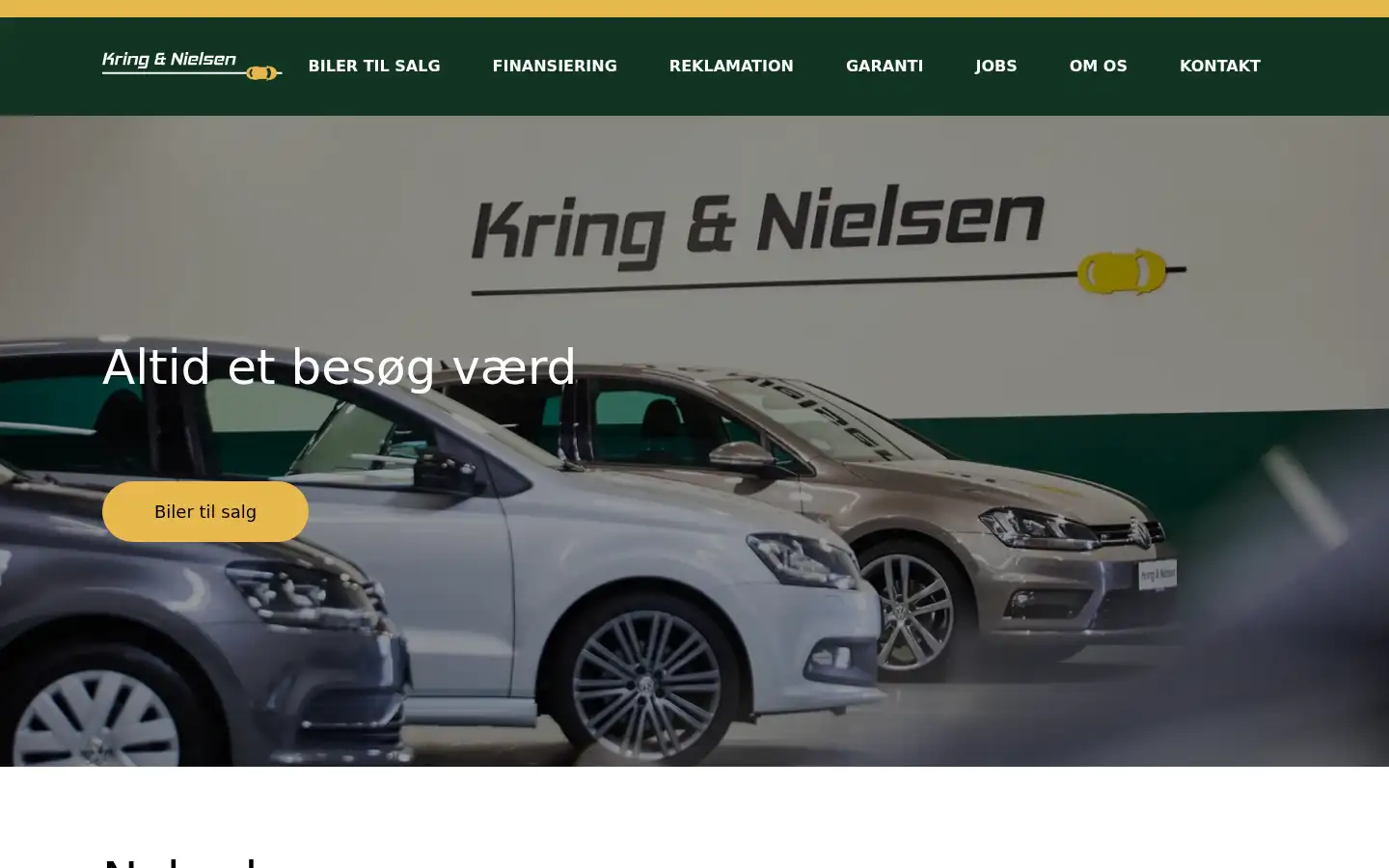 Screenshot of kringnielsen.dk