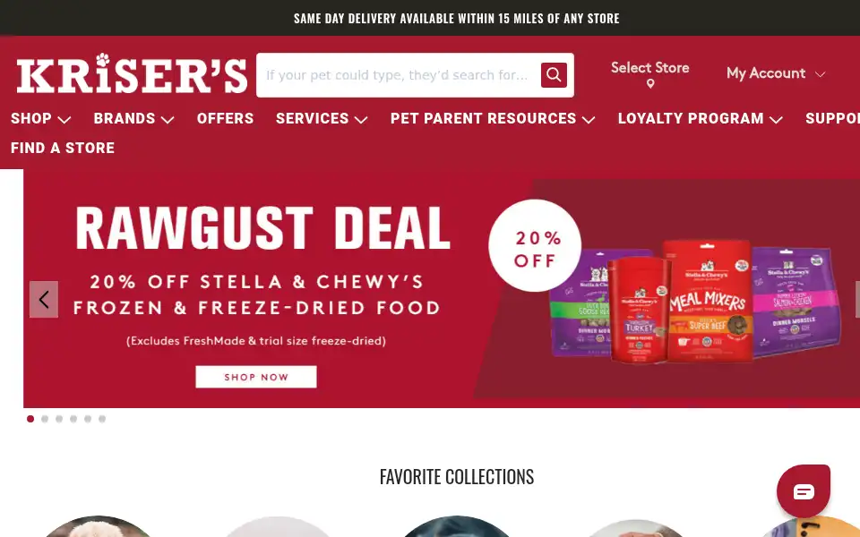 Screenshot of krisers.com