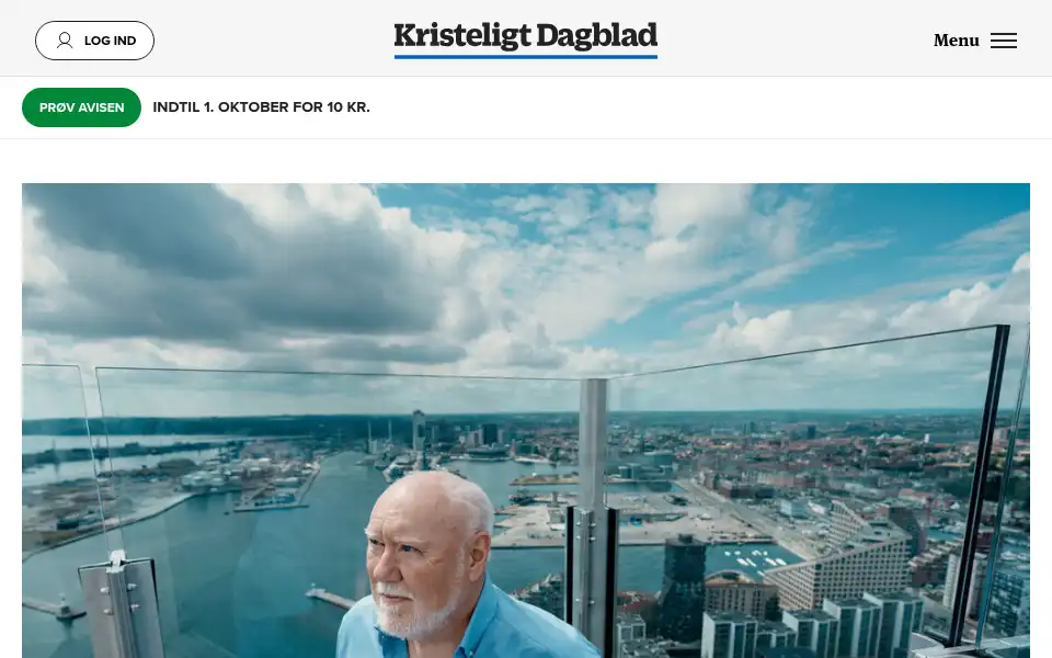 Screenshot of kristeligt-dagblad.dk