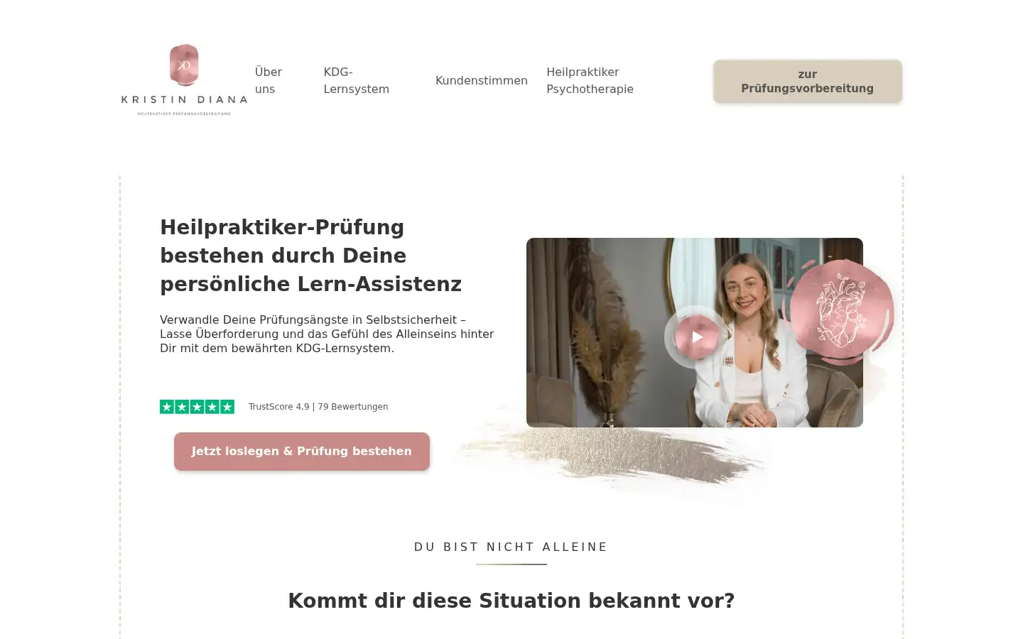 Screenshot of kristindiana.de