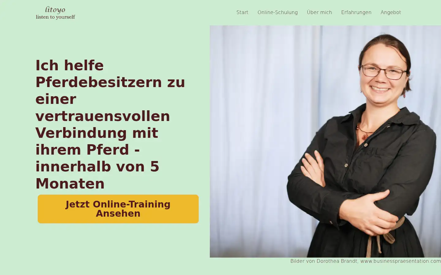 Screenshot of kristinkoenig.com