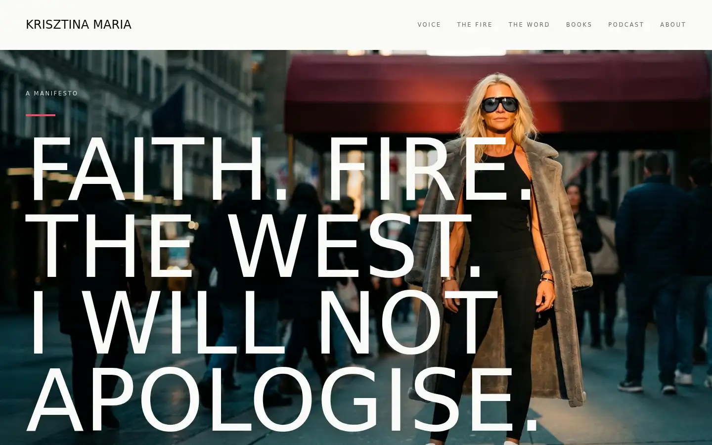Screenshot of krisztinamaria.com