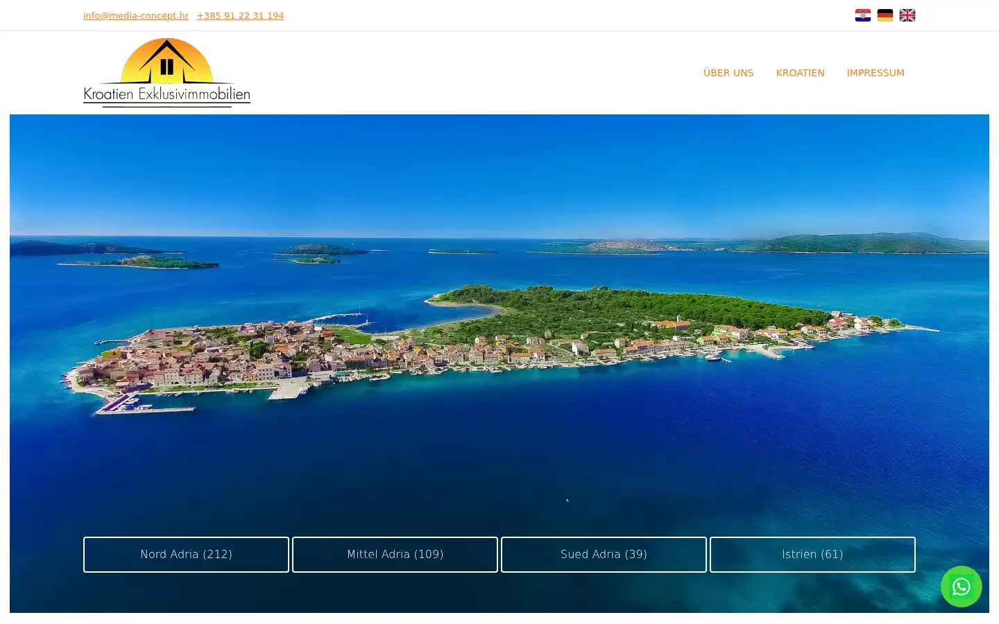 Screenshot of kroatien-exklusivimmobilien.com