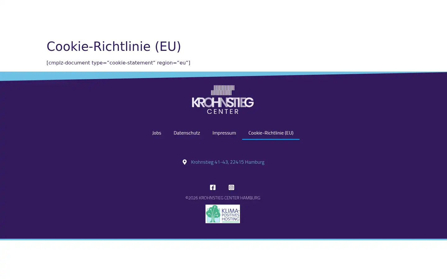 Screenshot of krohnstieg-center.de