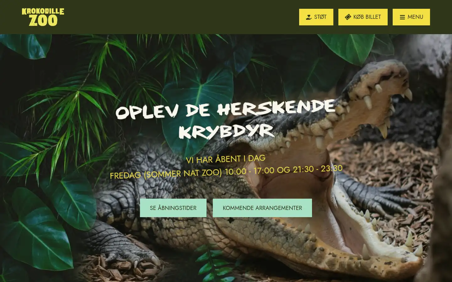 Screenshot of krokodillezoo.dk