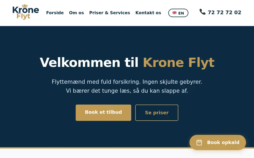 Screenshot of kroneflyt.dk