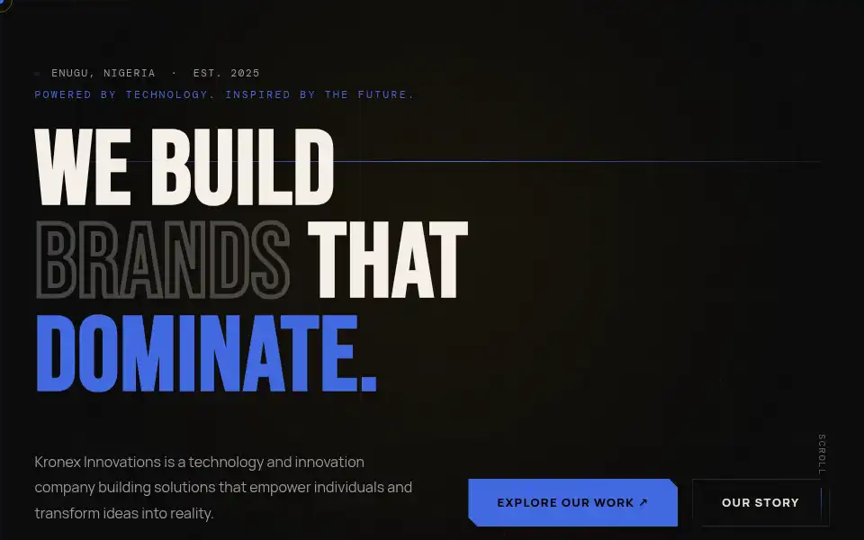 Screenshot of kronexinv.com