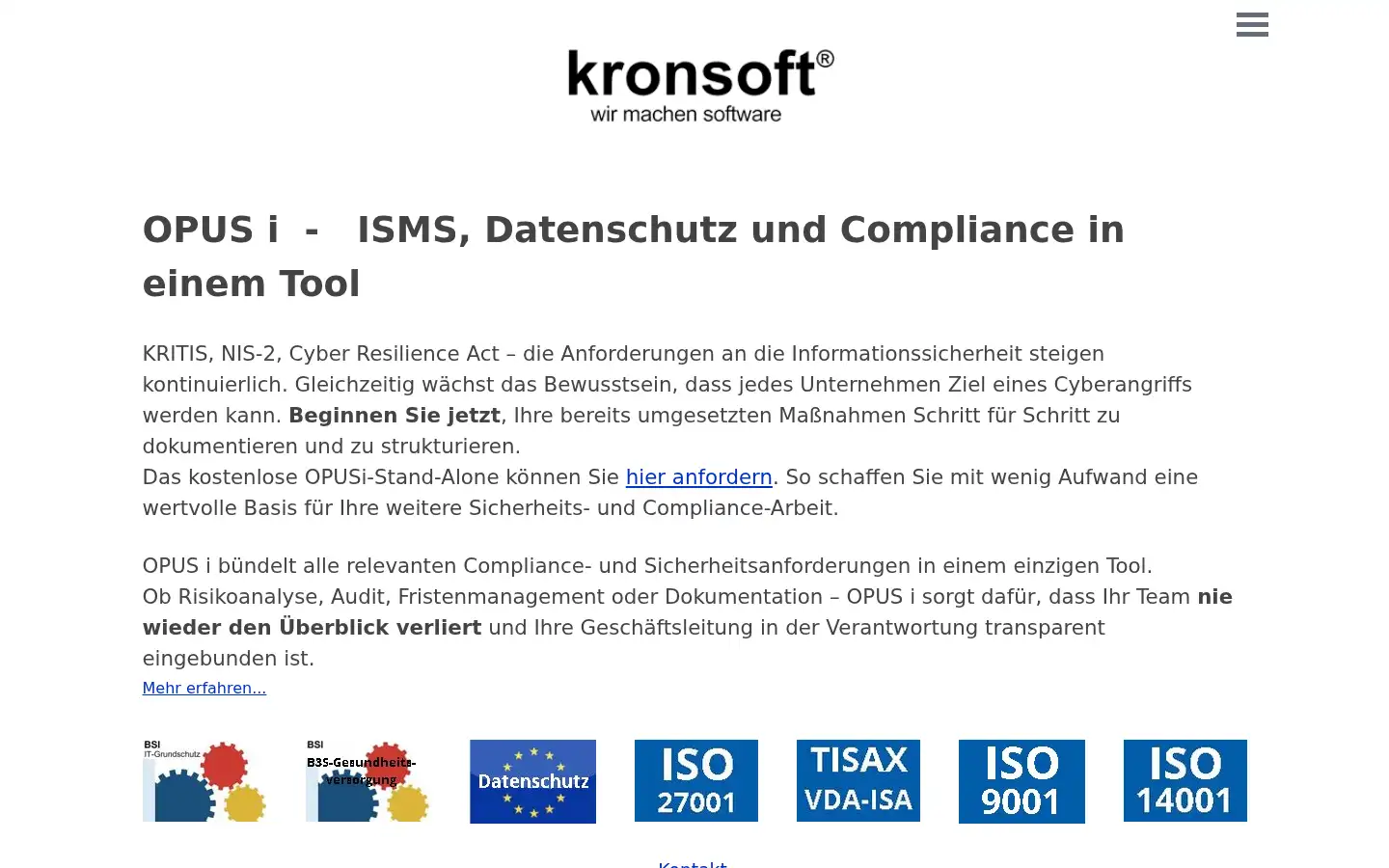 Screenshot of kronsoft.de