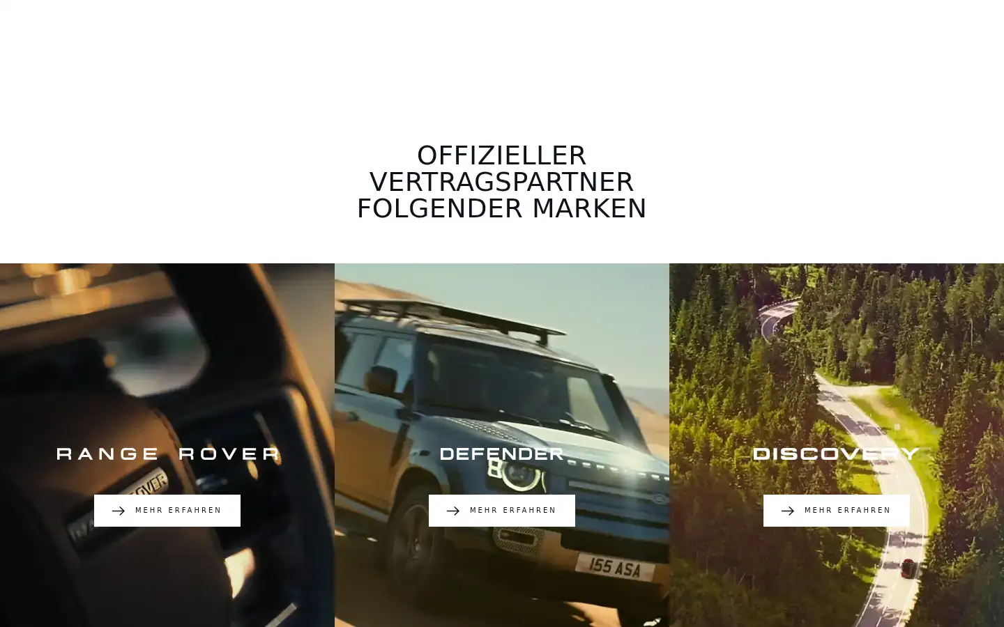 Screenshot of kruell.landrover-vertragspartner.de
