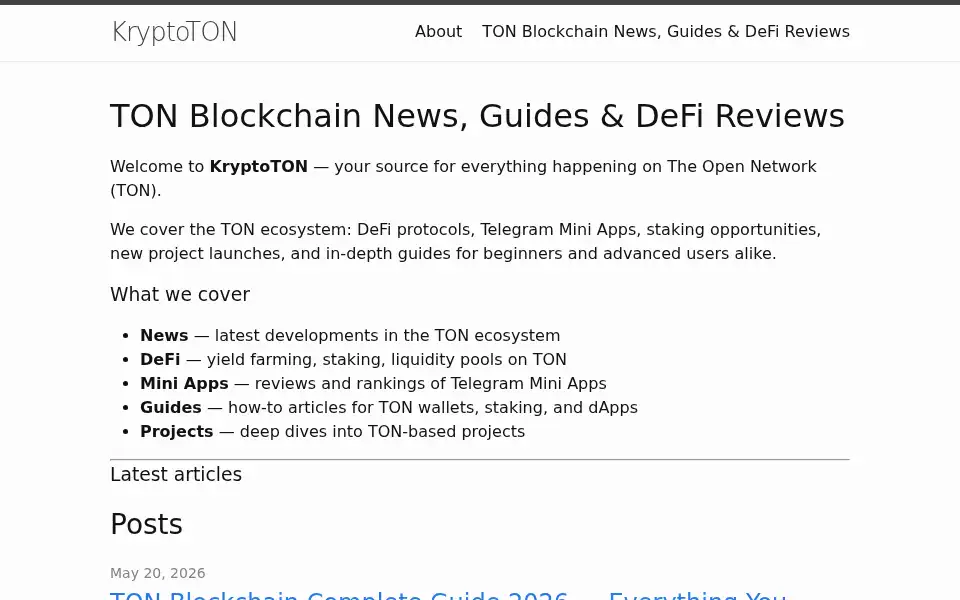 Screenshot of kryptoton.com