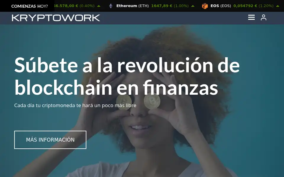 Screenshot of kryptowork.com