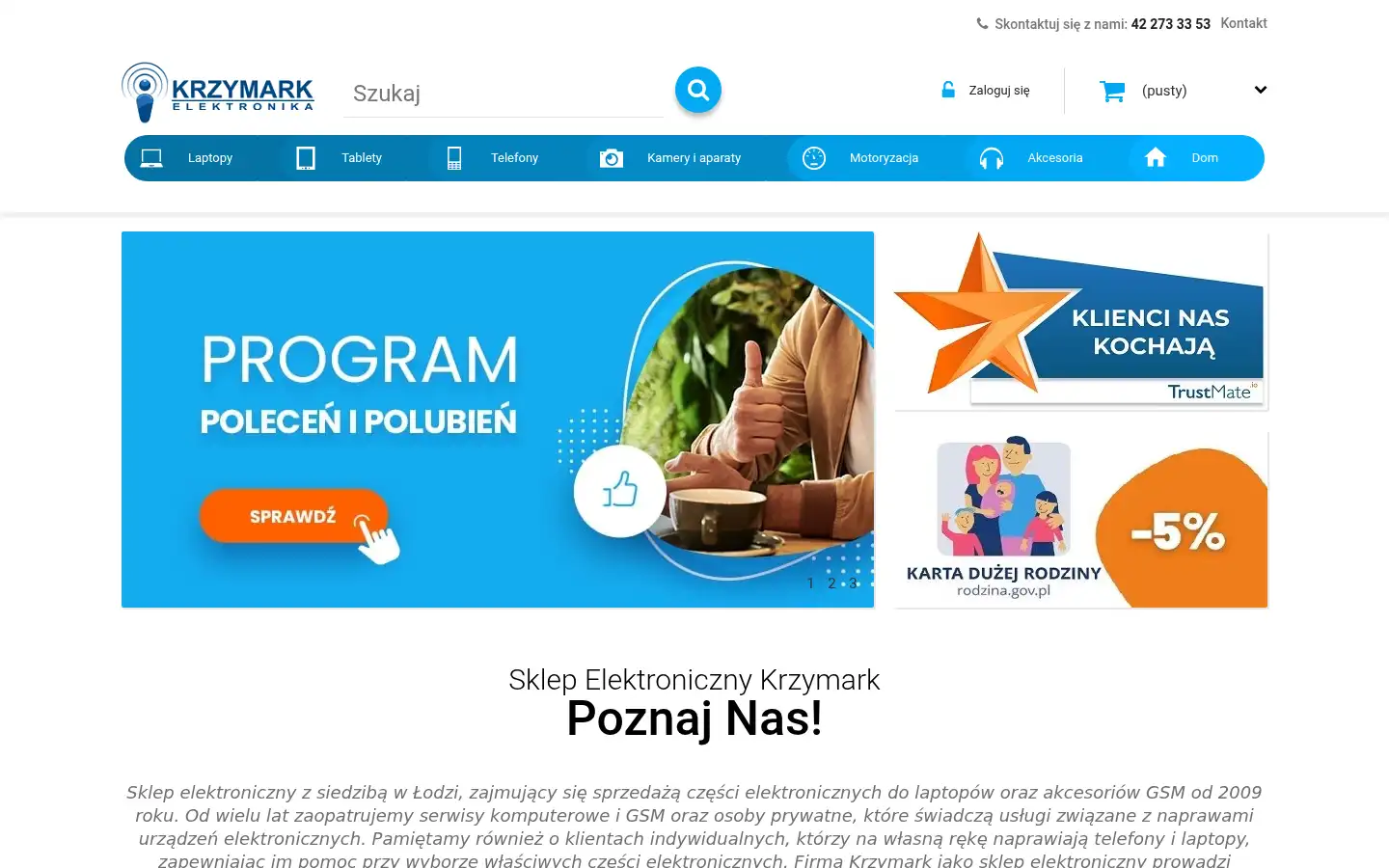 Screenshot of krzymark.pl