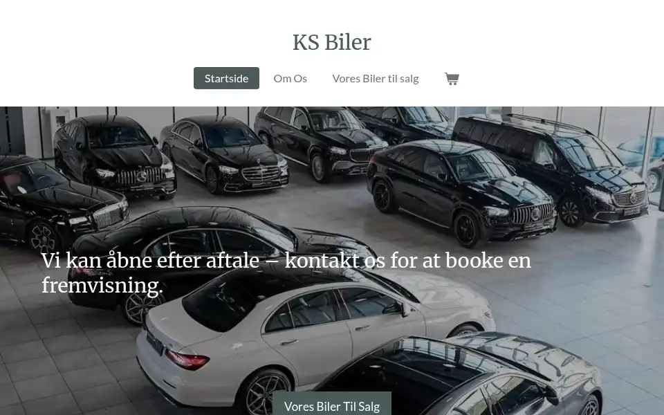 Screenshot of ksbiler.dk