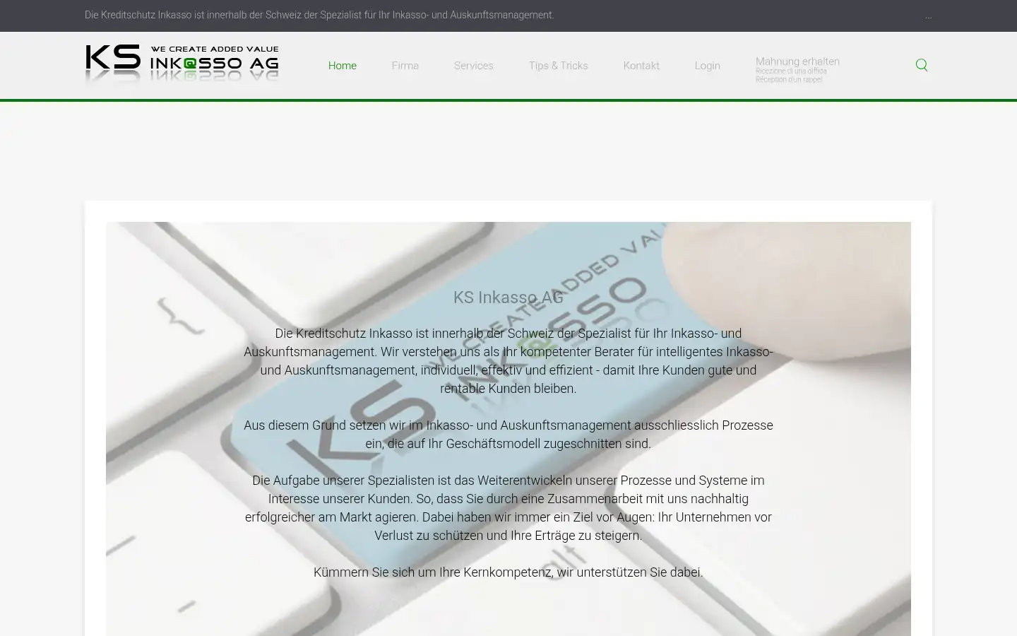 Screenshot of ksinkasso.ch