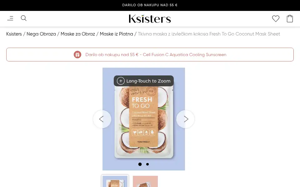 Screenshot of ksisters.si