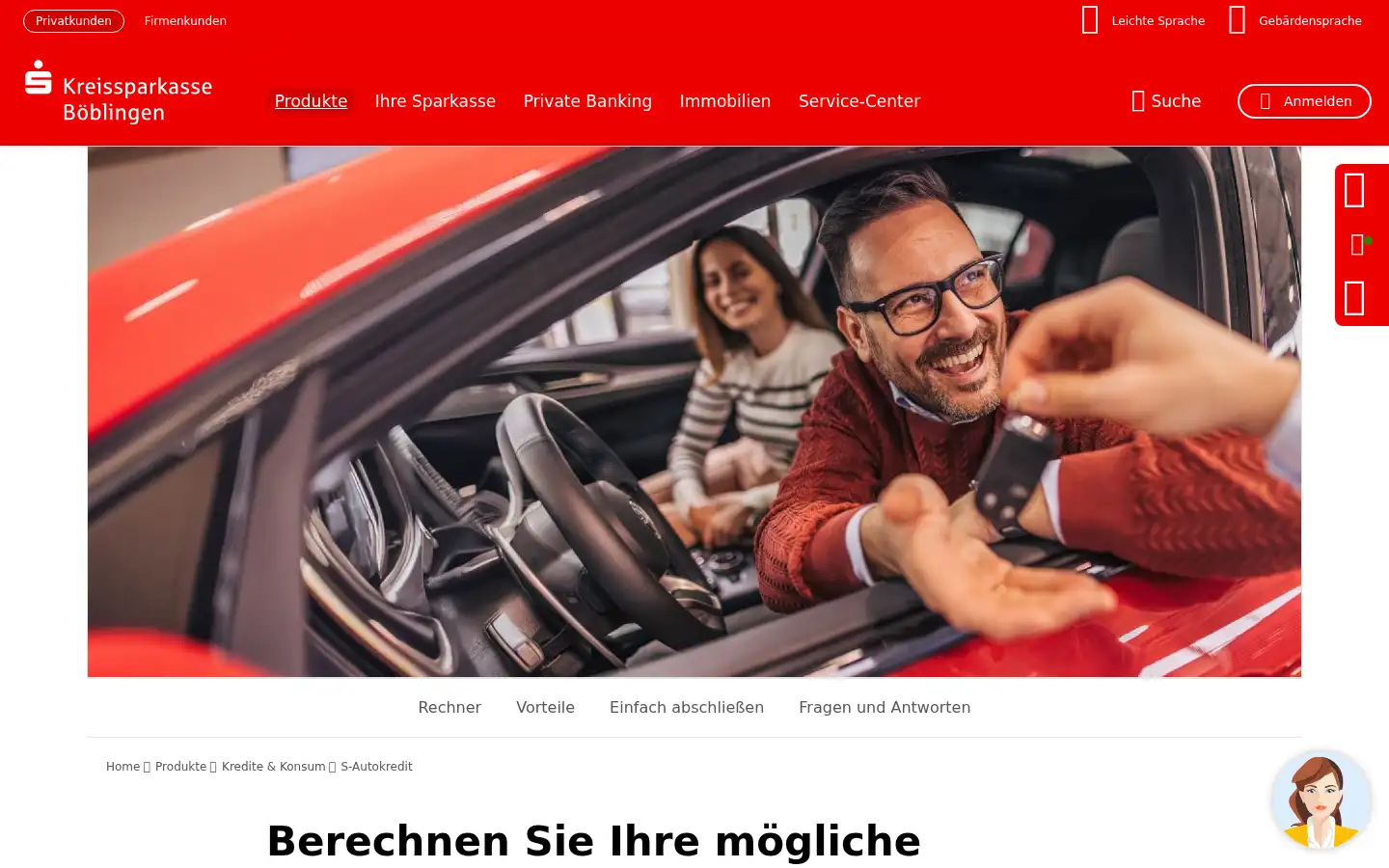 Screenshot of kskbb.de