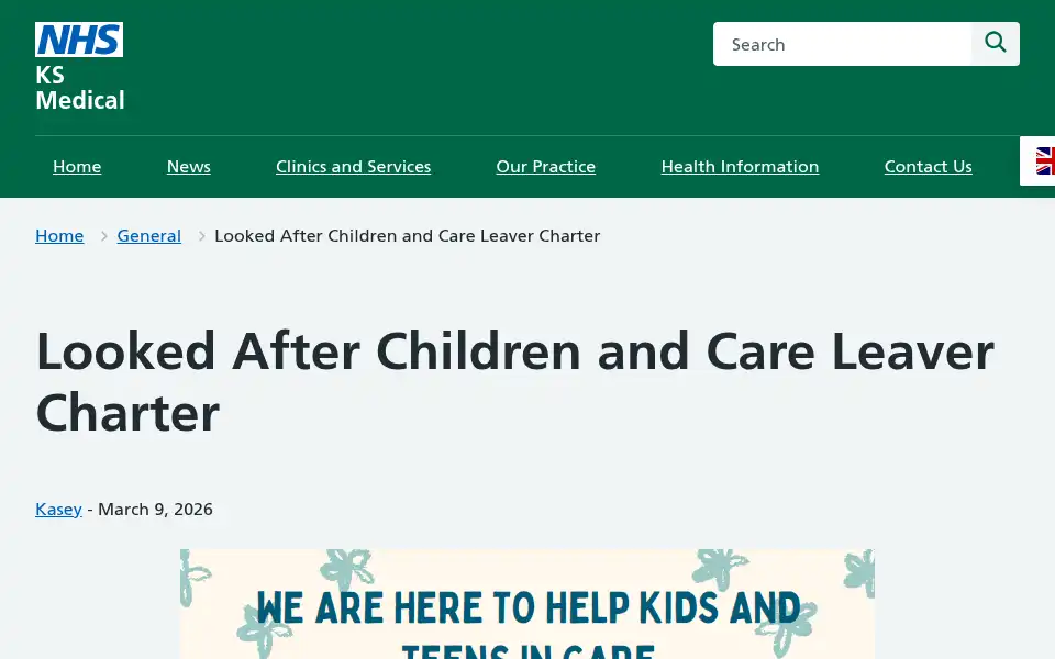 Screenshot of ksmedicalcentre.co.uk