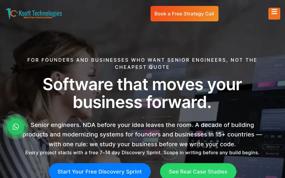 Screenshot of ksofttechnologies.com