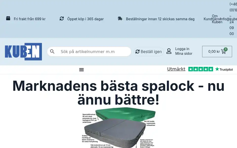 Screenshot of kuben.se