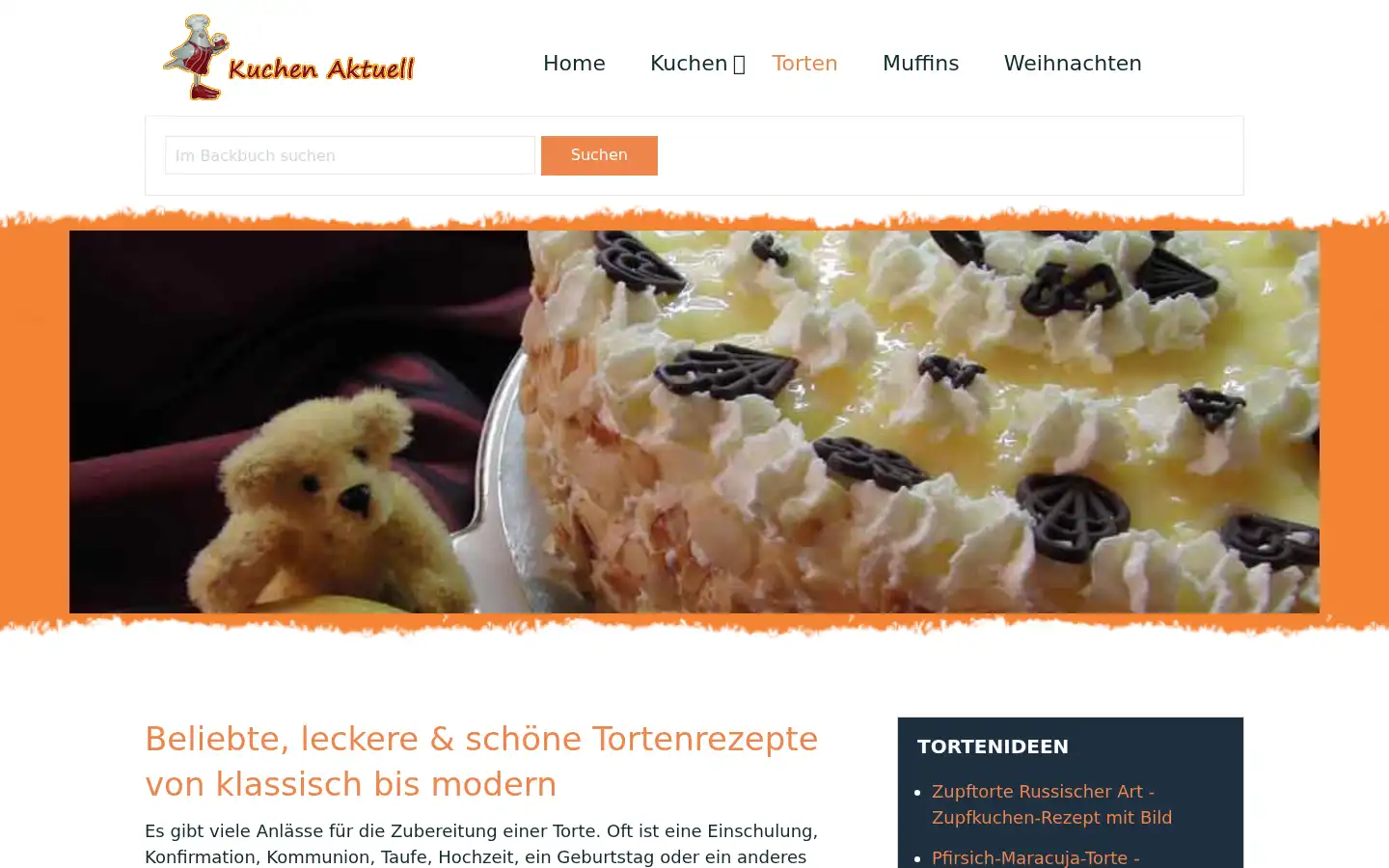 Screenshot of kuchenaktuell.de