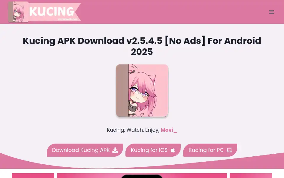 Screenshot of kucingapk.org