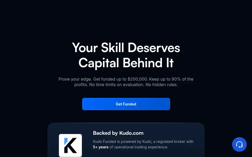 Screenshot of kudofunded.com