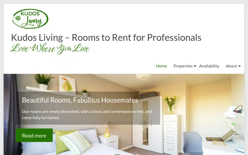 Screenshot of kudosliving.net