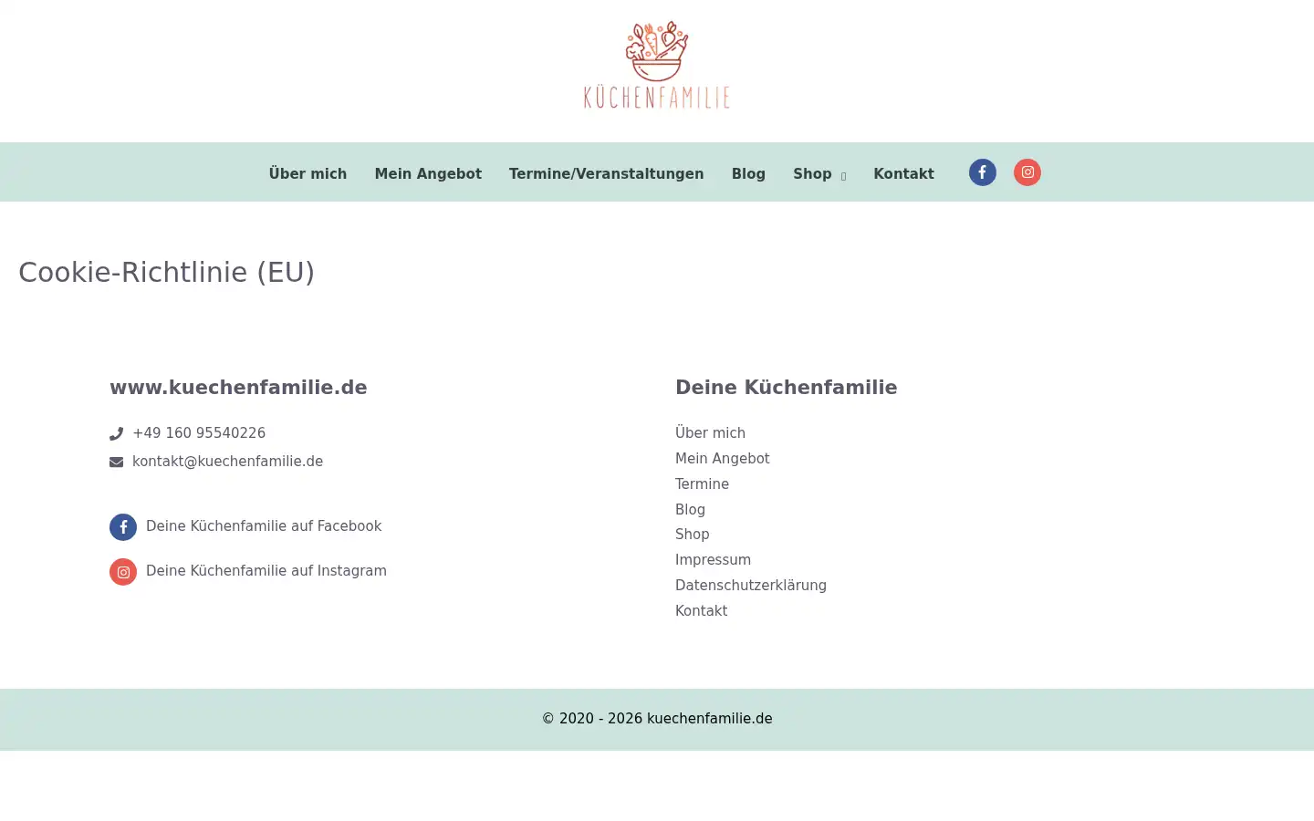 Screenshot of kuechenfamilie.de