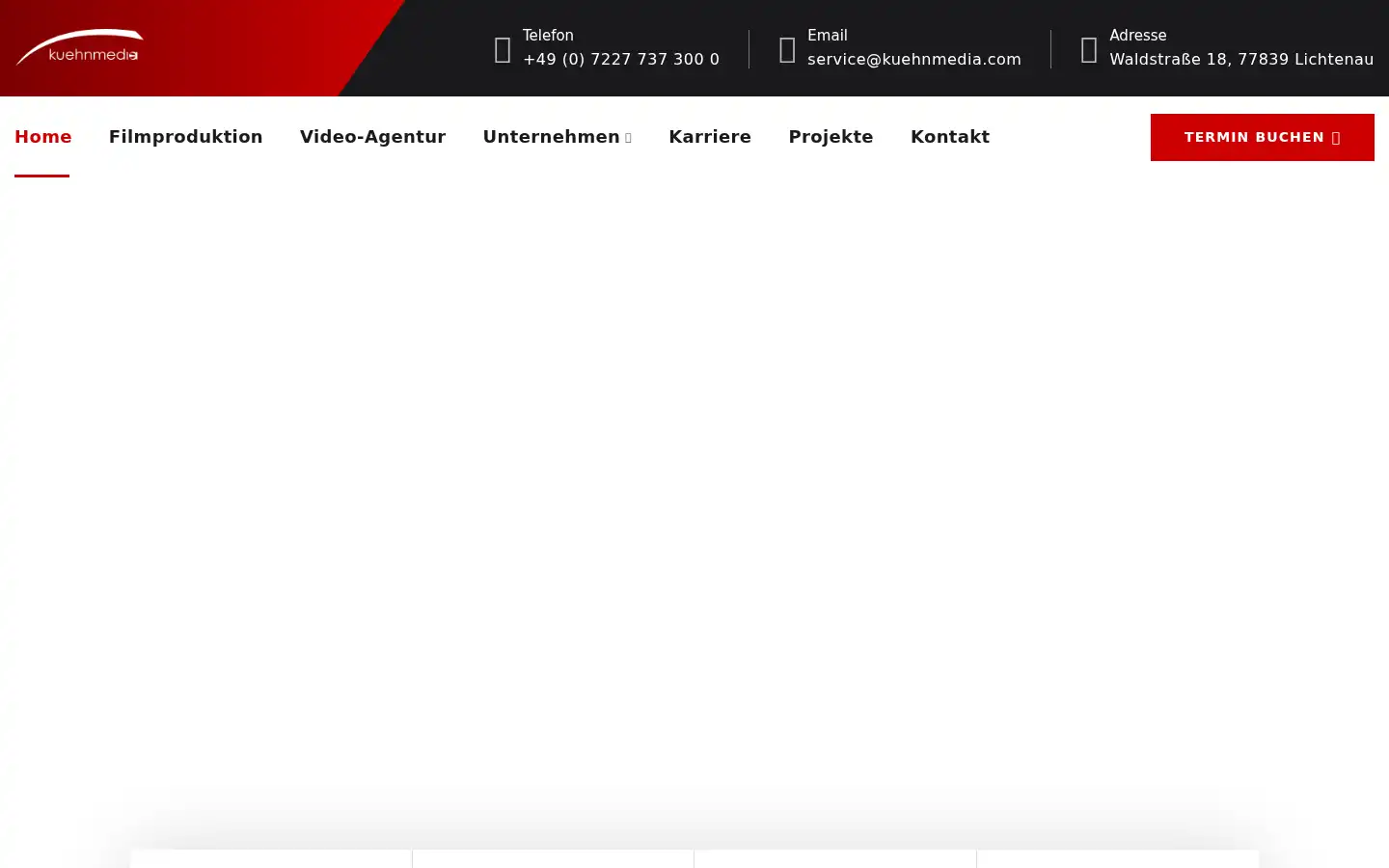 Screenshot of kuehnmedia.com