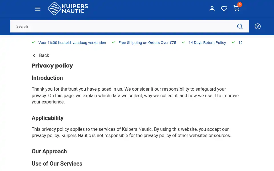 Screenshot of kuipersnautic.nl
