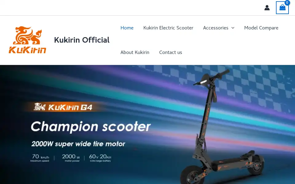 Screenshot of kukirin.eu