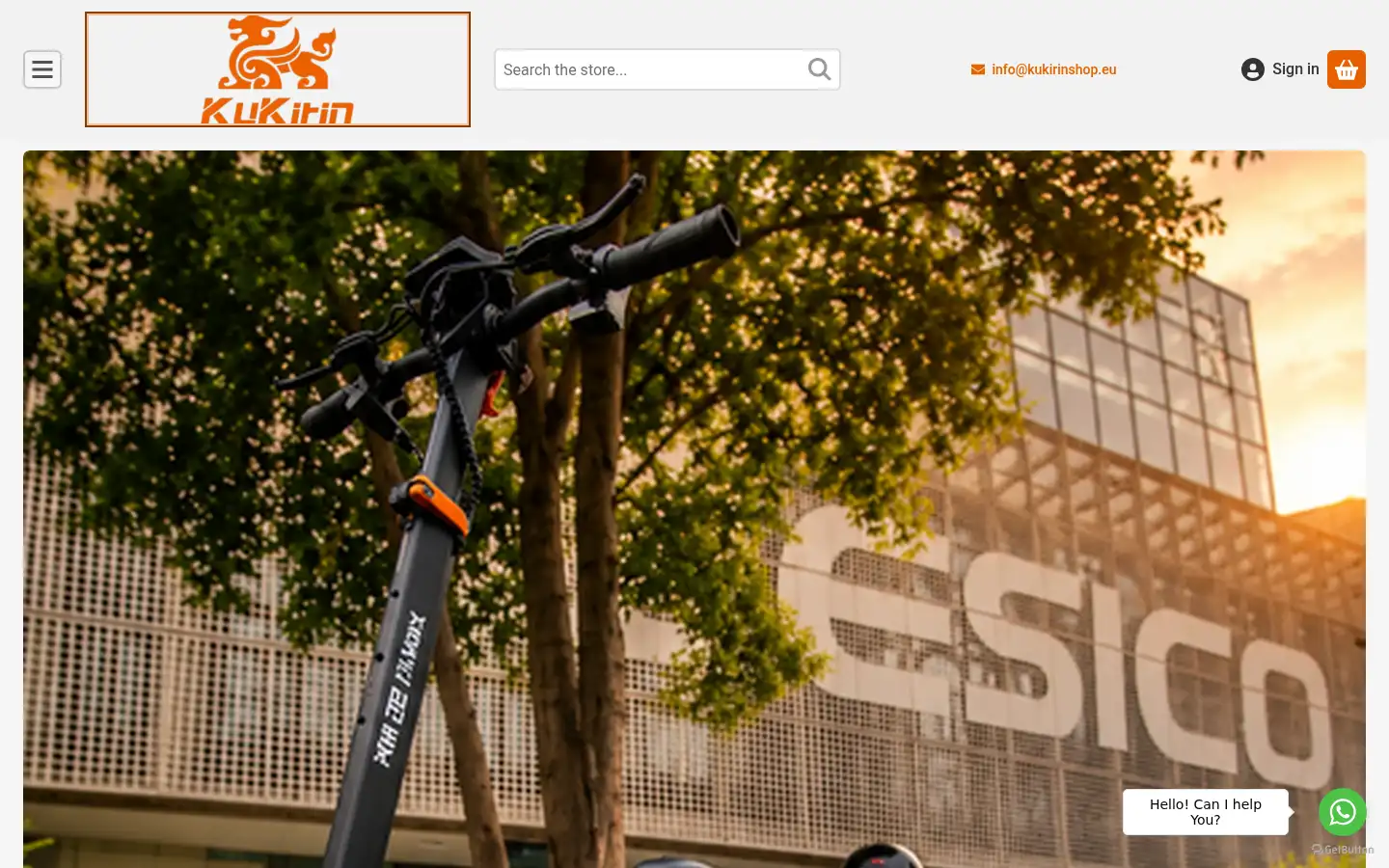 Screenshot of kukirinshop.eu