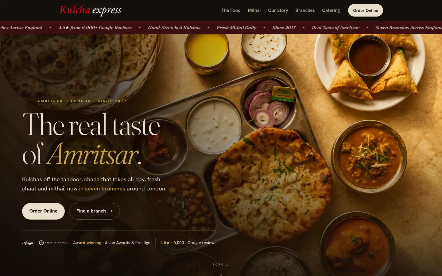 Screenshot of kulchaexpress.co.uk