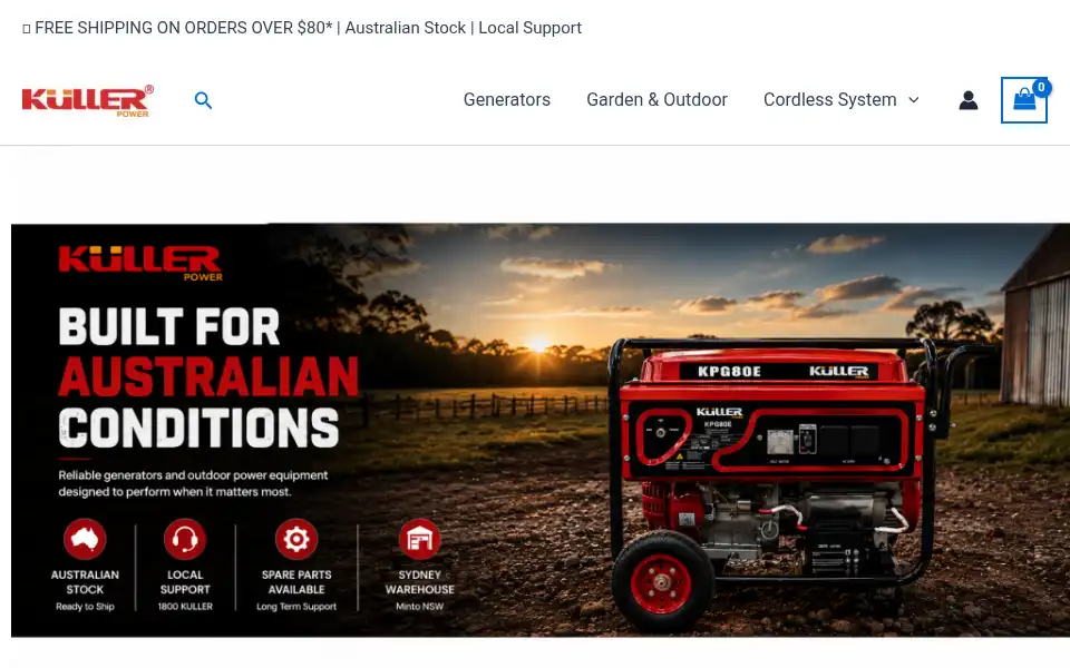 Screenshot of kuller.com.au