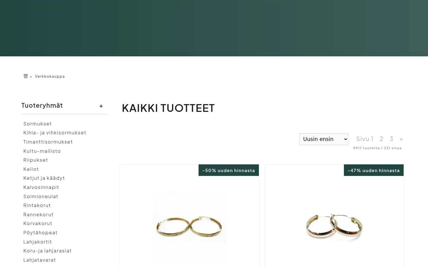 Screenshot of kultatukku.com