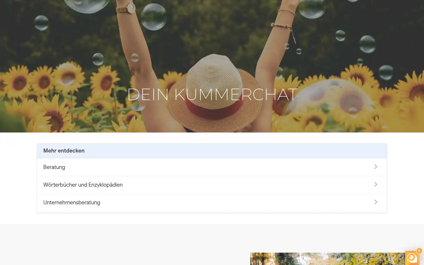 Screenshot of kummerchat.com