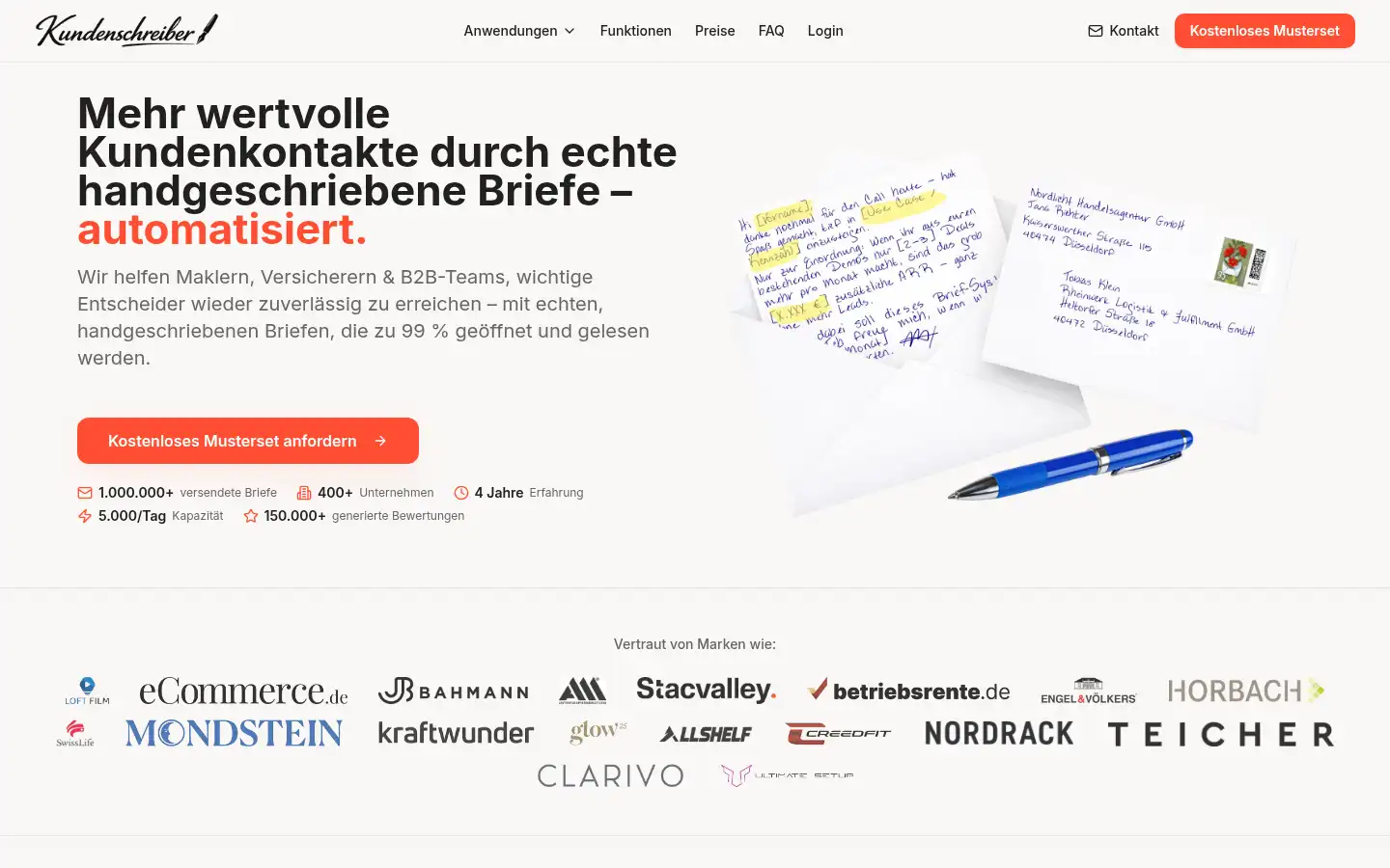 Screenshot of kundenschreiber.de