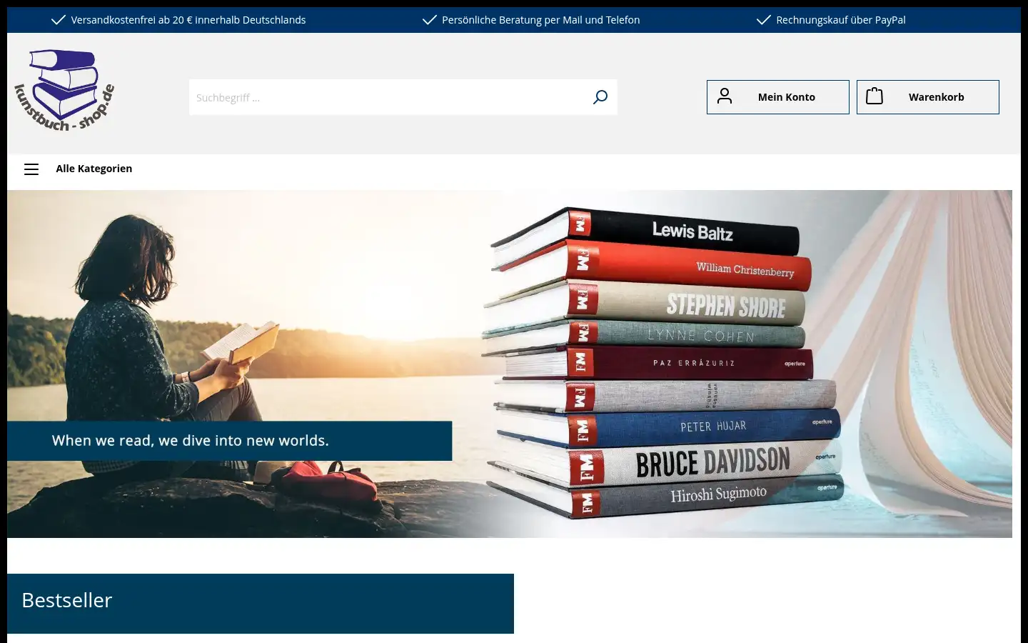 Screenshot of kunstbuch-shop.de