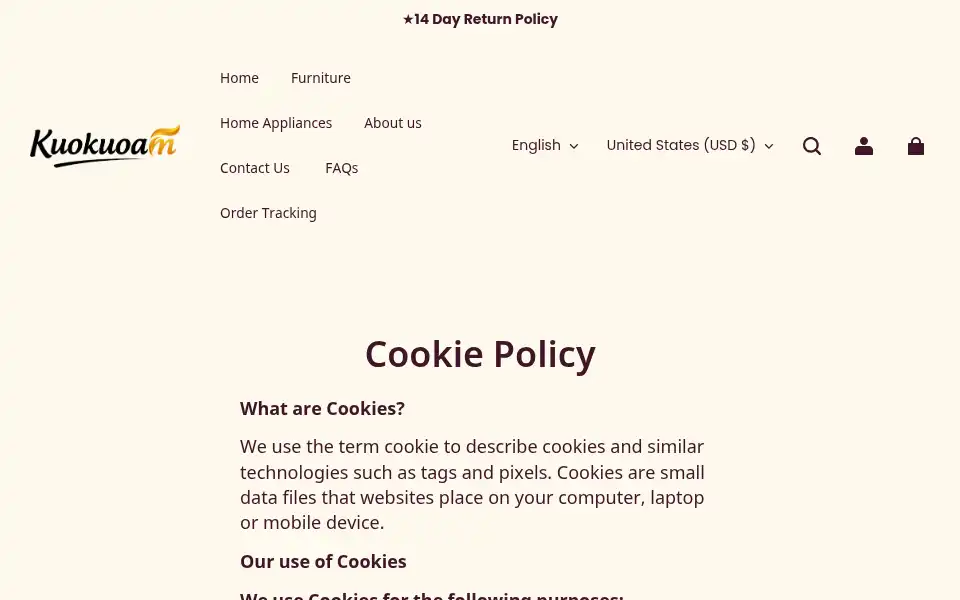 Screenshot of kuokuoam.com