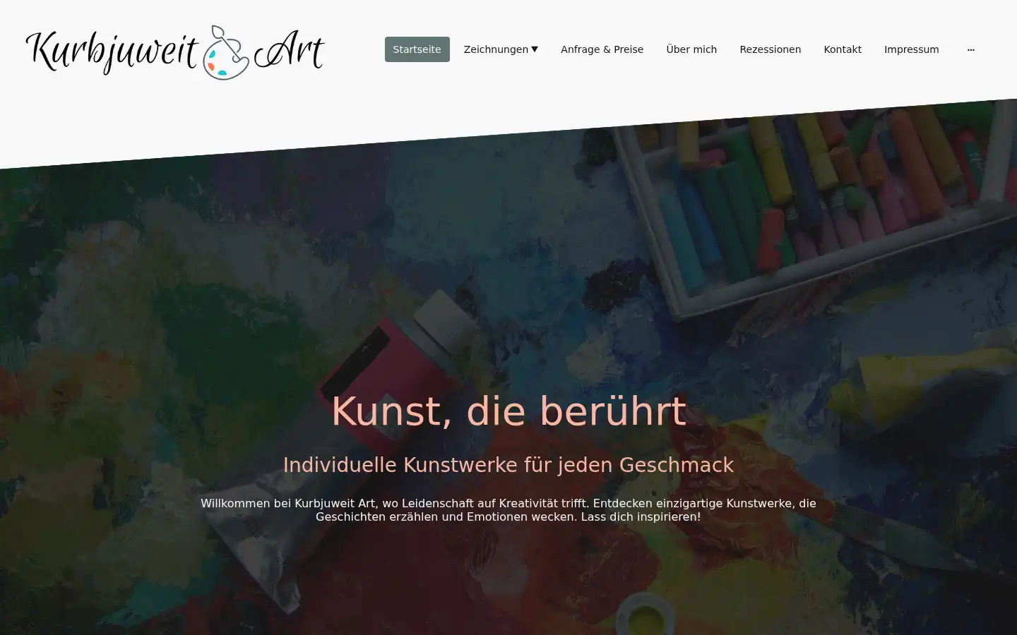 Screenshot of kurbjuweit-art.de