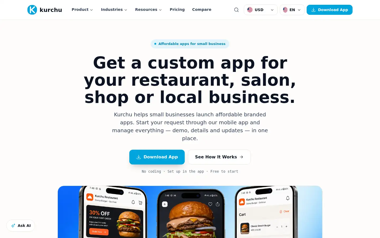 Screenshot of kurchu.com