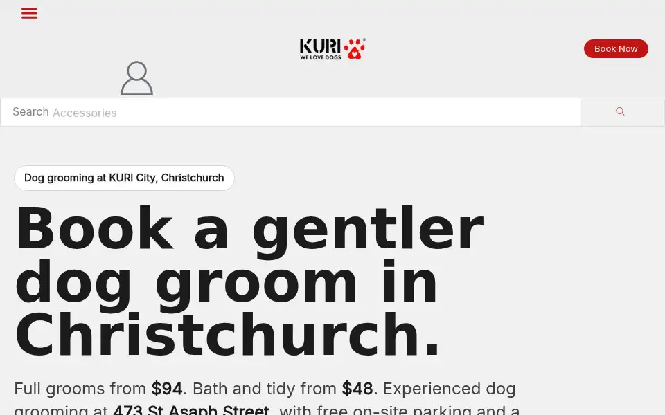 Screenshot of kuri.co.nz