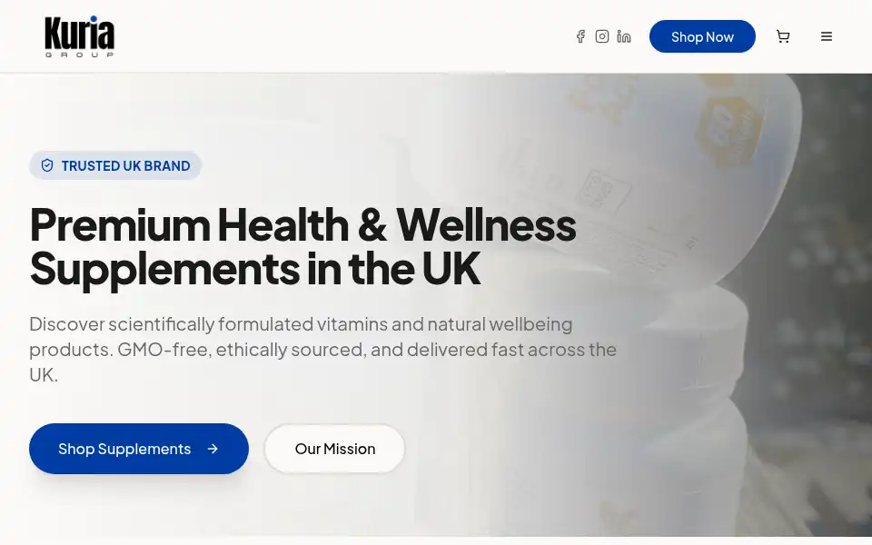 Screenshot of kuriagroup.co.uk