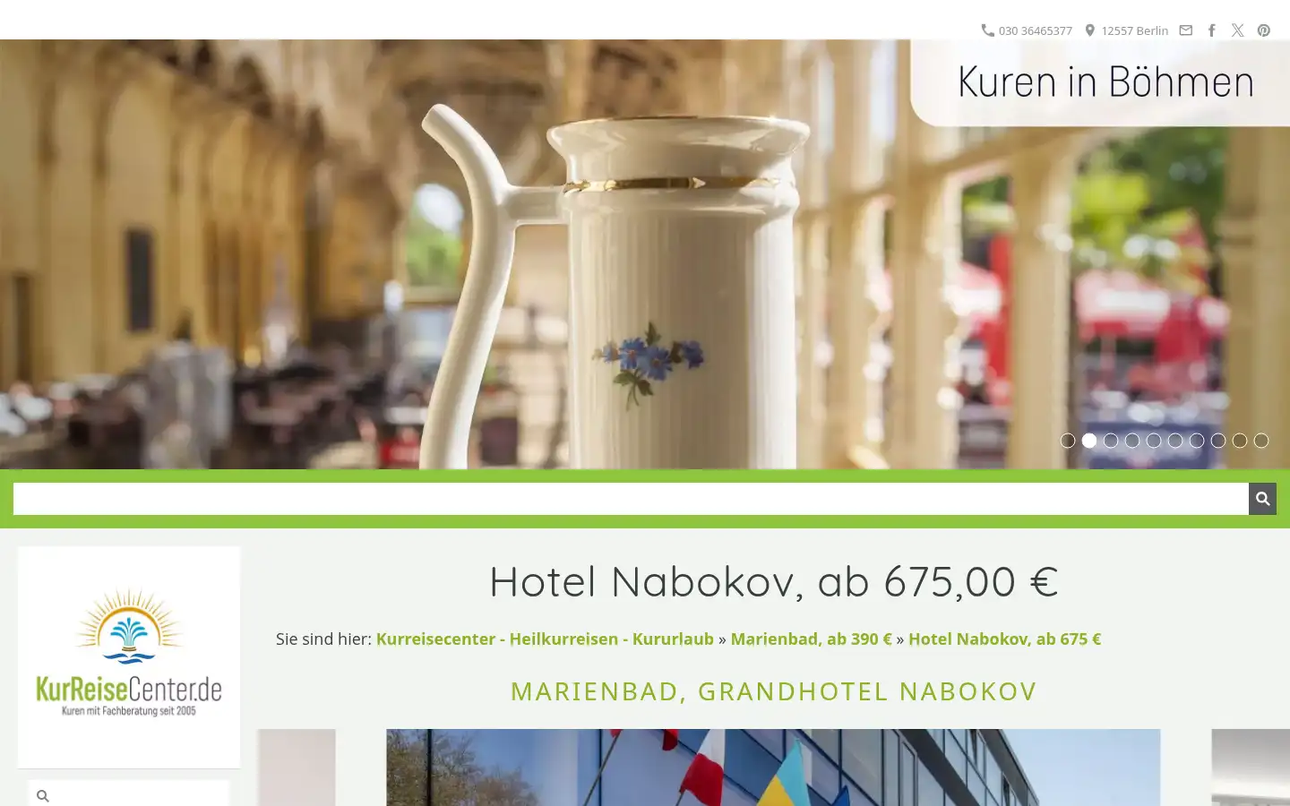 Screenshot of kurreisecenter.de