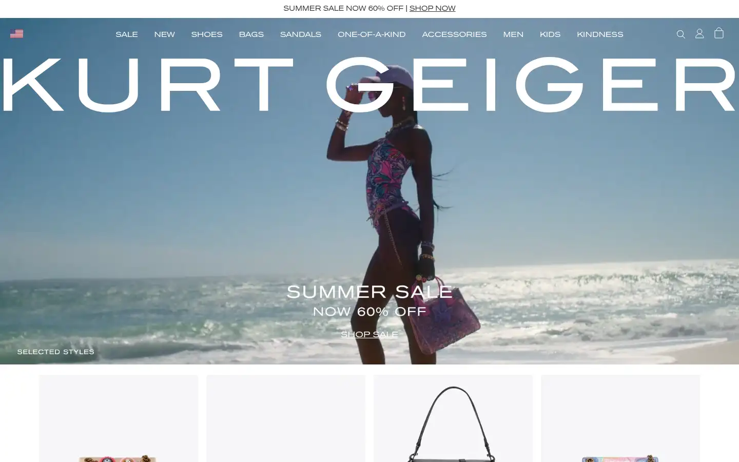 Screenshot of kurtgeiger.us