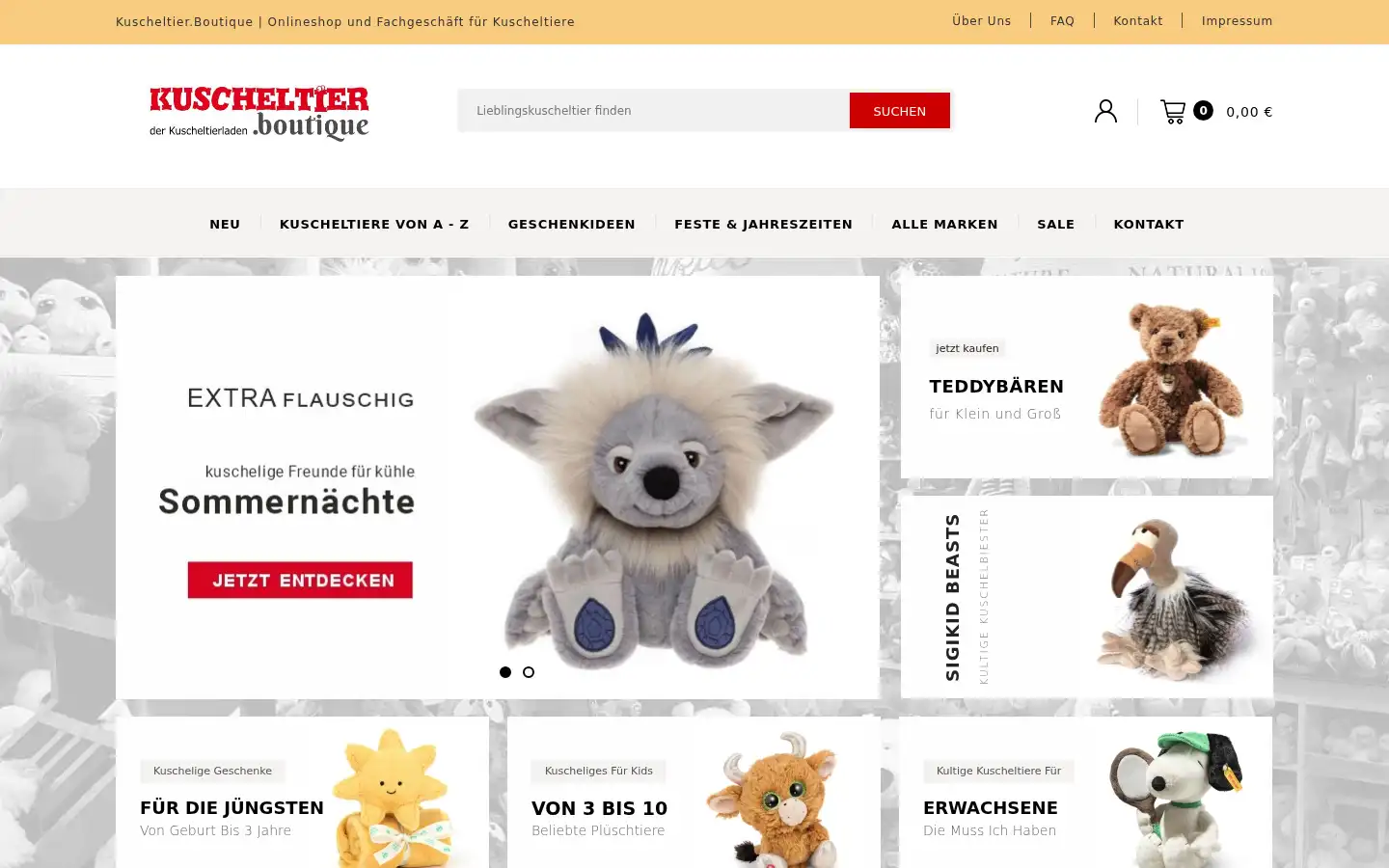 Screenshot of kuscheltier.boutique